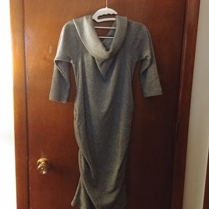 Maternity sweater dress